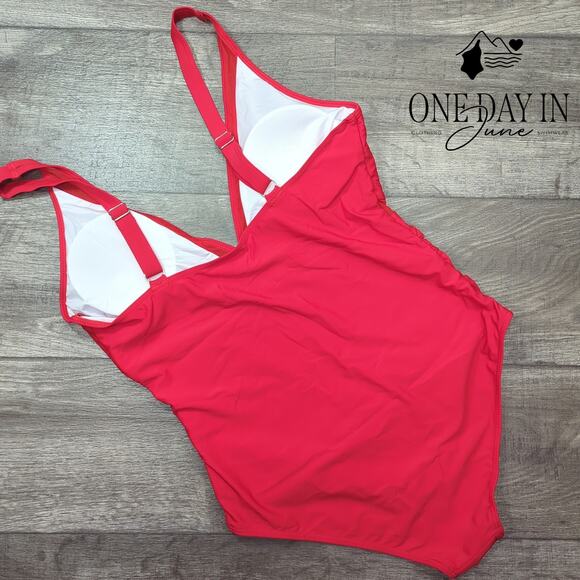 Zando Mesh Cut Out One Piece Swimsuit Size XL - Picture 6 of 6